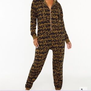 Savage x Fenty forever savage hooded onsie jumpsuit military olive front zipper